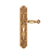 Queen Big Door Lever Handle on Plate Fr